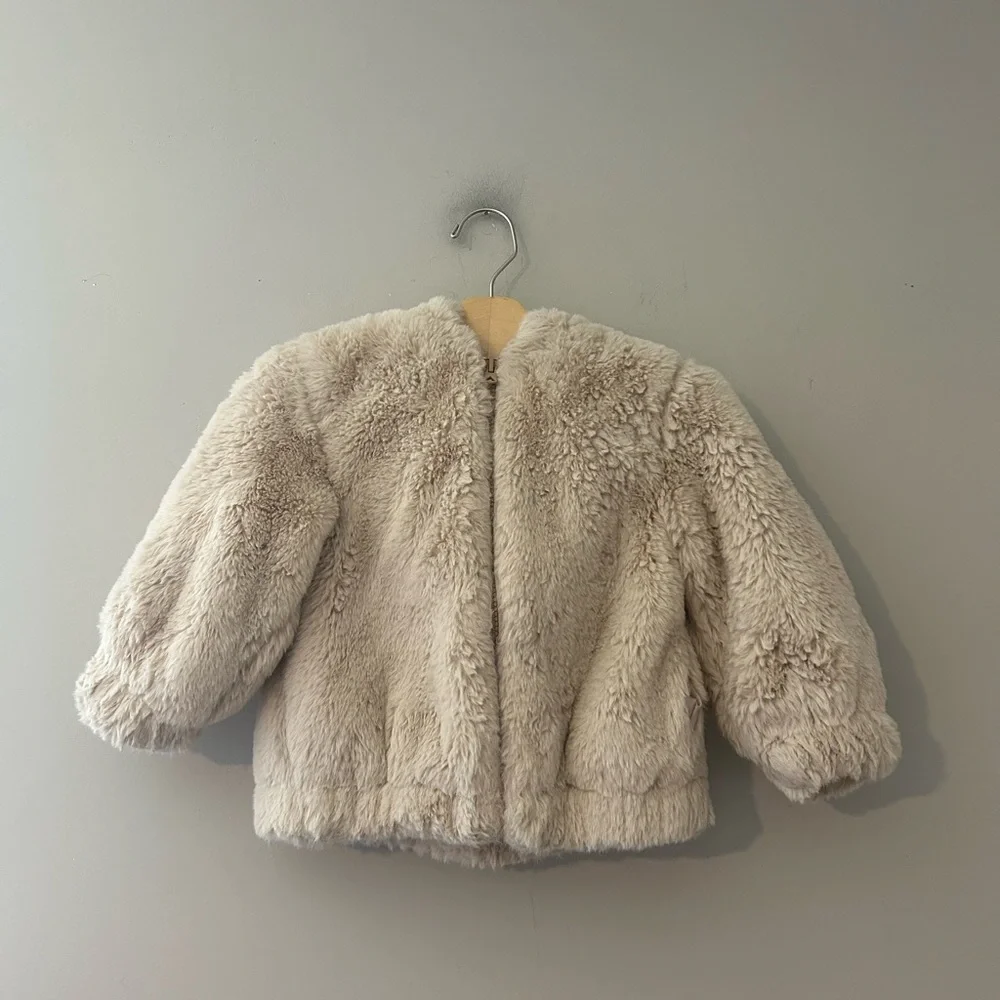 $16 ADD ON Zara Kids Faux Fur Jacket 3-4Y Hanna Andersson Mini Boden Baby Gap